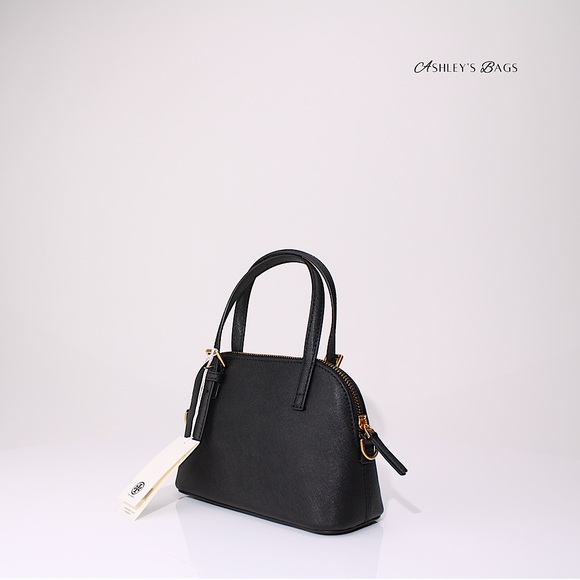 Tory Burch Emerson Dome Satchel Crossbody In Black - Picture 4 of 10
